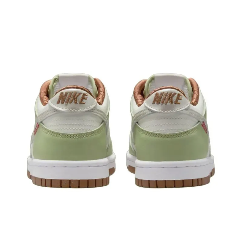 Nike Dunk Anti Slip Wear Resistant Low Top Kids' Skateboarding Shoes Green Unisex-4