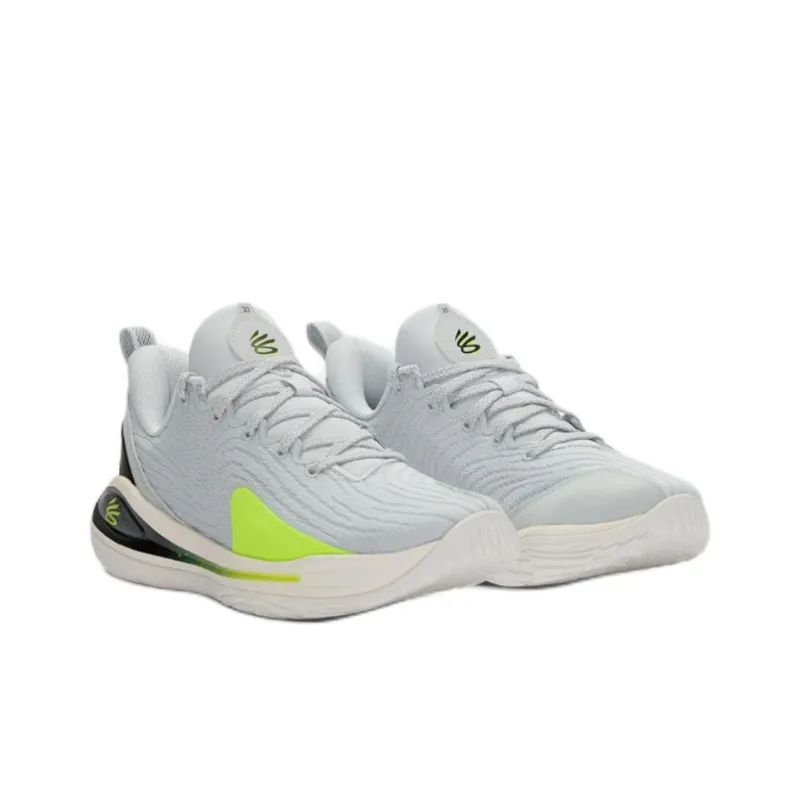 Under Armour Curry 12 Anti Slip Wear Resistant Low Top Children's Basketball Shoes Gray Unisex-2
