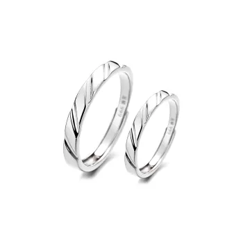 KLFOOK 999 Fine Silver Rings Unisex