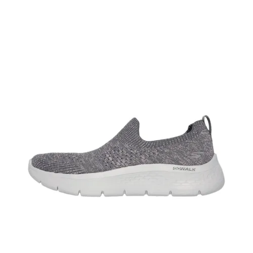 Skechers Go Walk Fle Anti Slip Wear Resistant Low Top Casual Shoes Women's Gray
