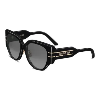 DIOR Acetate Round Sunglasses Women's Black