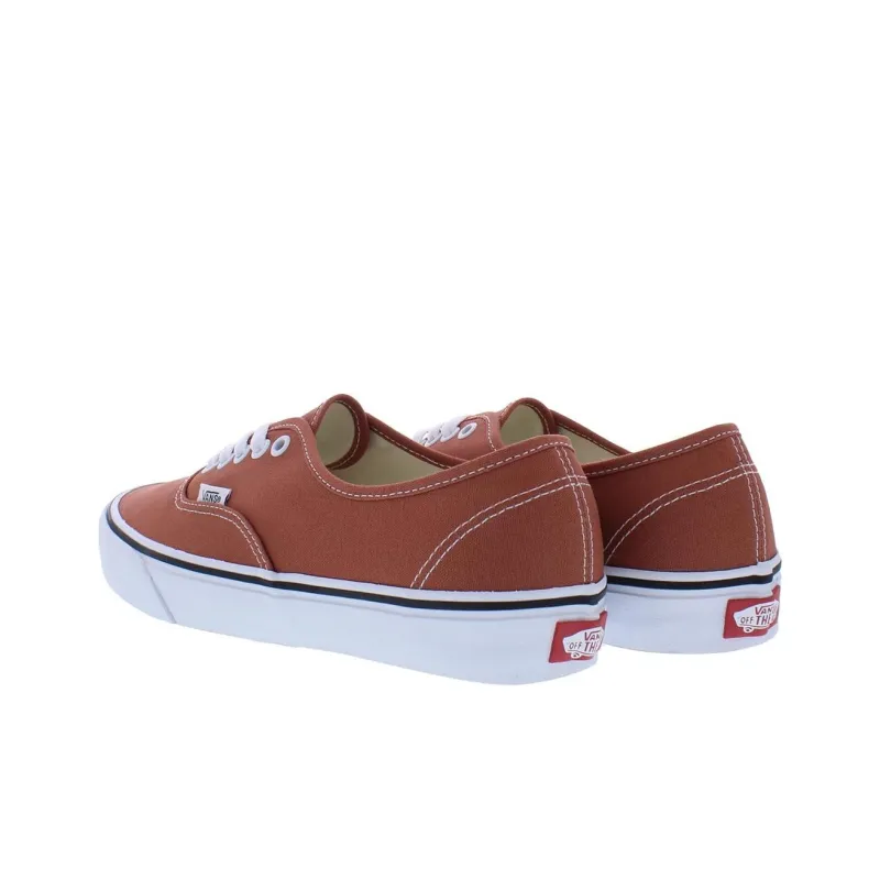 Vans Authentic Anti Slip Wear Resistant Low Top Skateboard Shoes Men's Brown-1