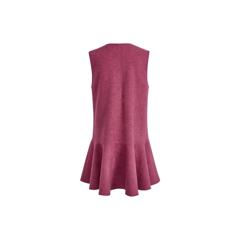 KUOSE Sleeveless Dress Women's Pink-1