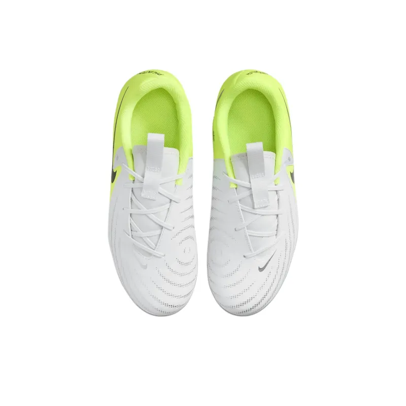 Nike Jr. Phantom GX 2 Academy Abrasion Resistant Shock Absorbers Low Top Kids' Soccer Shoes Silver Yellow Black Kids'-3