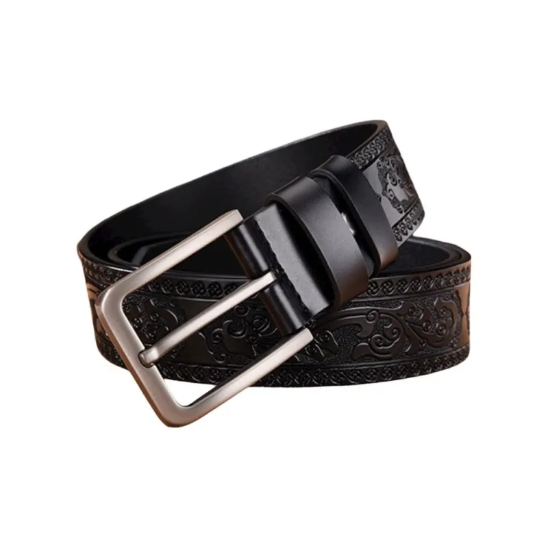 JEANSWEST Cow Leather Leather Belts Men's 3.8cm-6