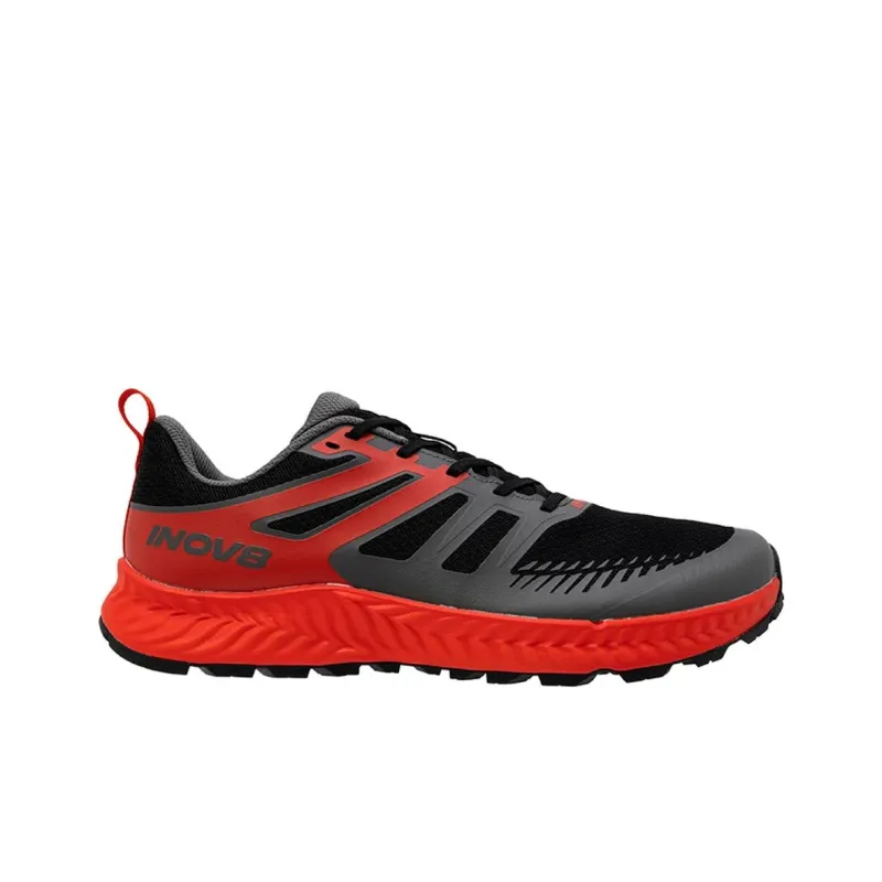 INOV-8 Anti-Slip Wear-Resistant Low-Top Trail Running Running Shoes Men's Black-Red-Gray-1