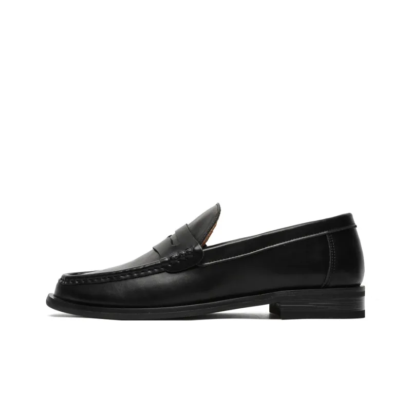 WEISHIBANGWEI Loafers Unisex Black-0