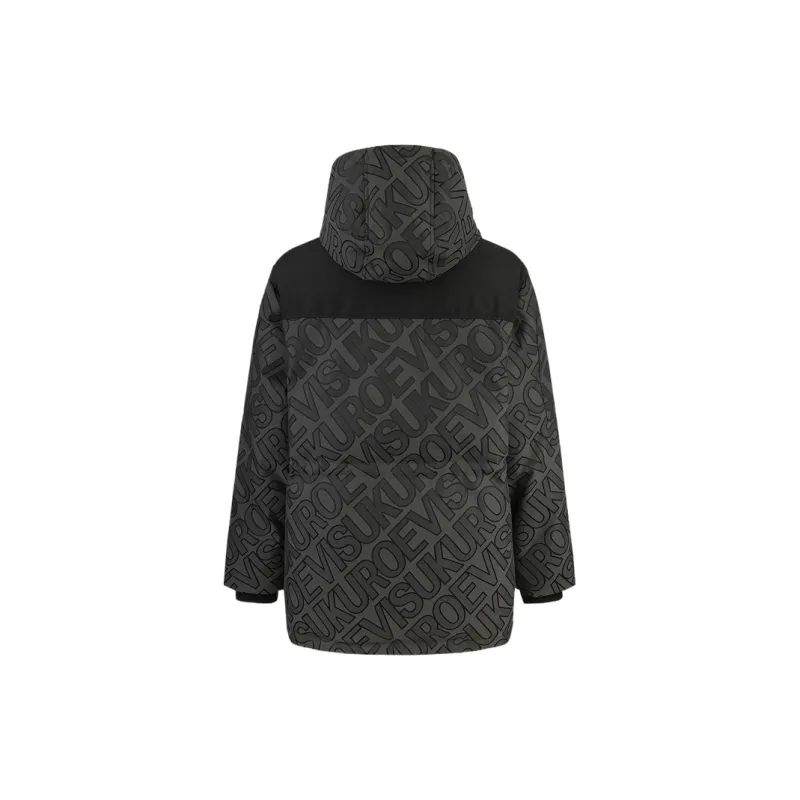 EVISU Down Jacket Men's Charcoal Gray-1