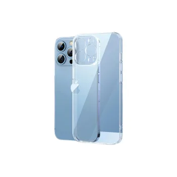 Cuttlefish Grid Silicone Material Transparent Impact Resistant Phone Cases Suitable For Apple 14promax/13/12 Minimalist