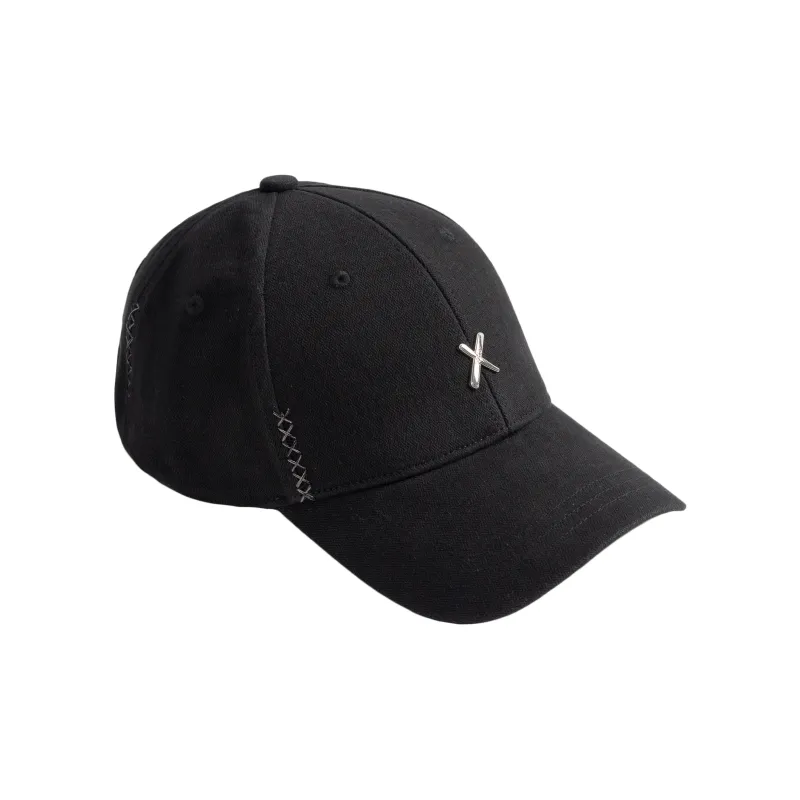 Xotic Polyester Two Tone X Stitch Baseball Cap Unisex-0