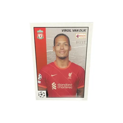 Topps UEFA Merlin 97 Netherlands, Liverpool, Van Dijk 99 Pc, Player Card, Card Product Access Sports Cards 1 Pc