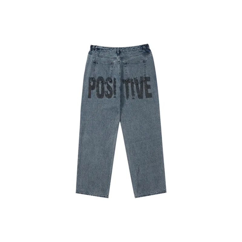LUJIAMEN Jeans Unisex Blue-1
