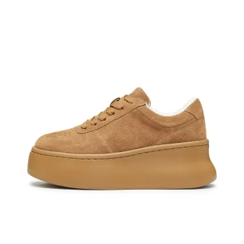 Staccato Low Top Skateboard Shoes Women's Sandy Dune Brown