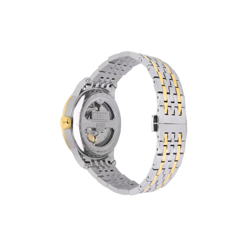 TISSOT Le Locle Collection Men's Watches Watch Automatic Mechanical Movement 39.3mm Silver Dial Steel Strap-4