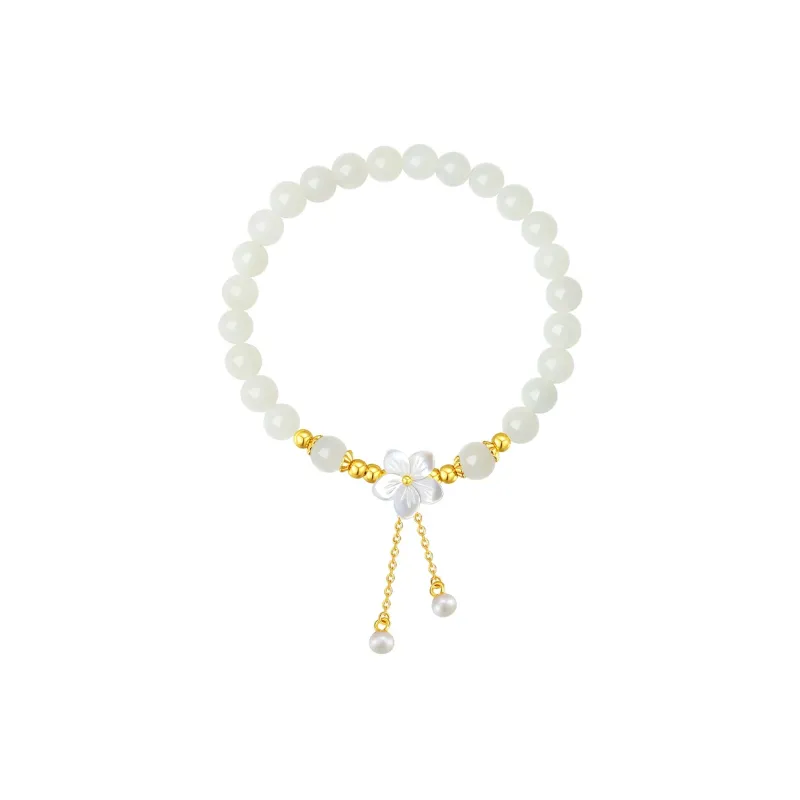 WINY Hetian Jade Bracelets White Jade/Pale Greenish White Jade Women's-0