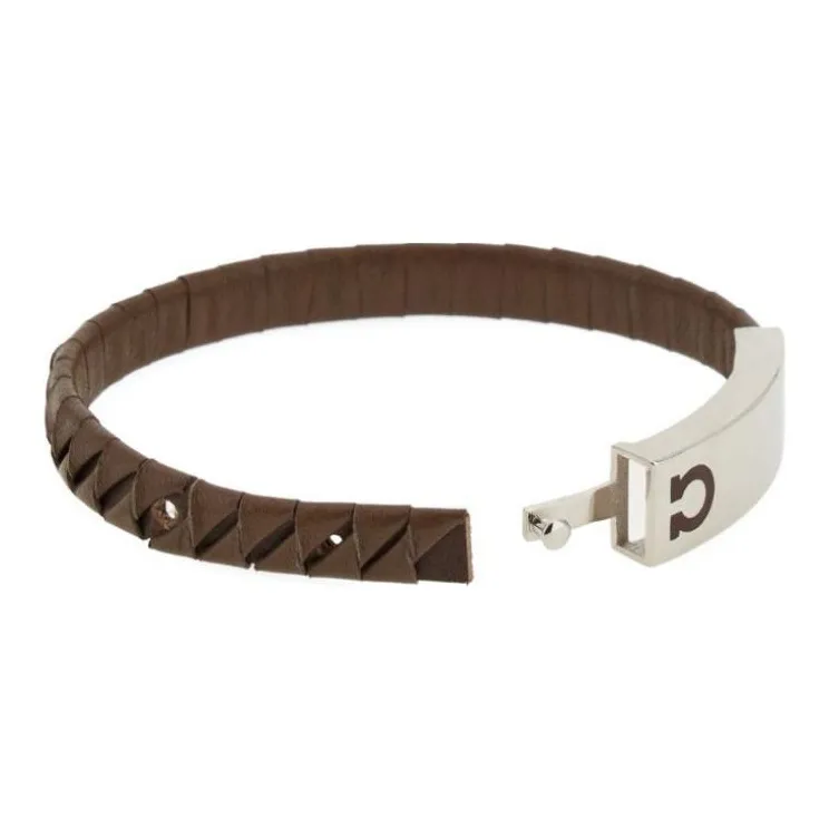 Ferragamo Gancini Leather Bracelet-1