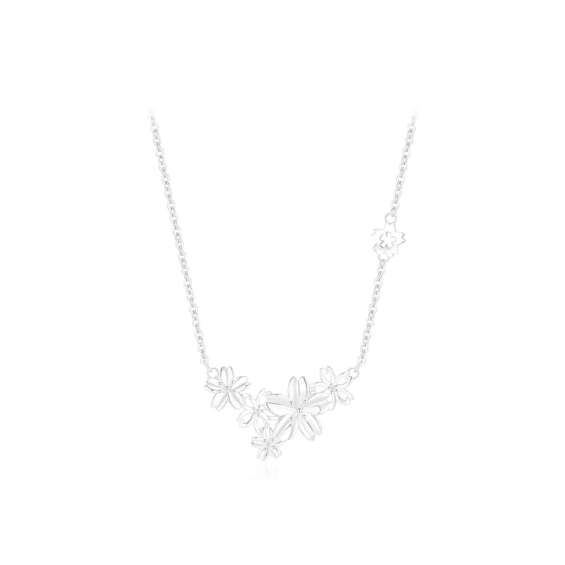 PRETTY DIARY S999 Fine Silver Necklaces Women's-0