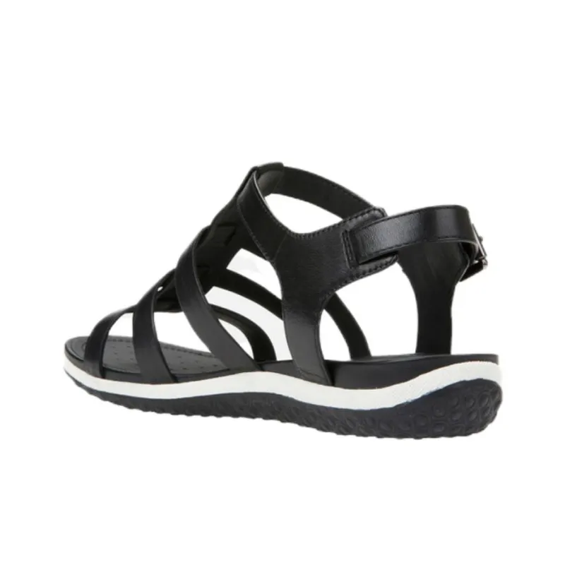 GEOX Vega Roman Sandals Women's Black-3