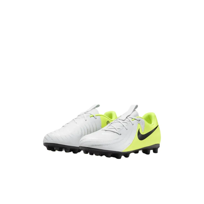 Nike Jr. Phantom GX 2 Academy Abrasion Resistant Shock Absorbers Low Top Kids' Soccer Shoes Silver Yellow Black Kids'-2