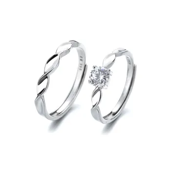 KLFOOK 999 Fine Silver Rings Unisex