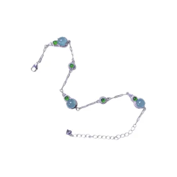 PUPAN Ice Type New Chinese Style Chinese Fashion Trend Chinese Style Luxurious Yet Affordable Jadeite Bracelet Women's