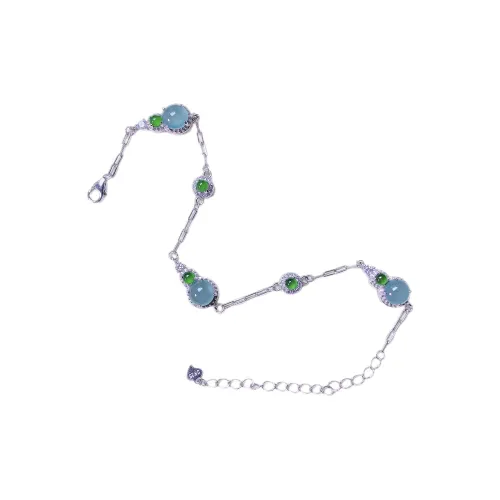 PUPAN Ice Type New Chinese Style Chinese Fashion Trend Chinese Style Luxurious Yet Affordable Jadeite Bracelet Women's