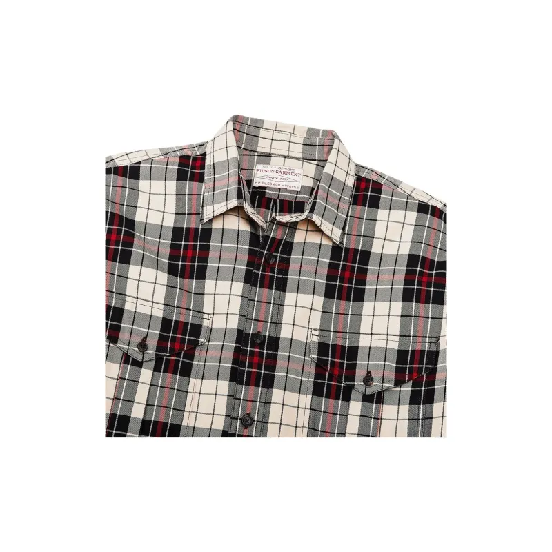Filson FW24 Shirt Men's Red White Mixed Color-2