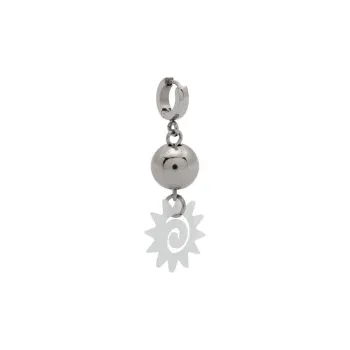 Gimaguas Acetate Brass Earrings Women's Silver
