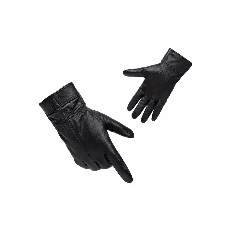 Shanghai Story Sheepskin Knit Gloves Men's Black Gift Box Set-54