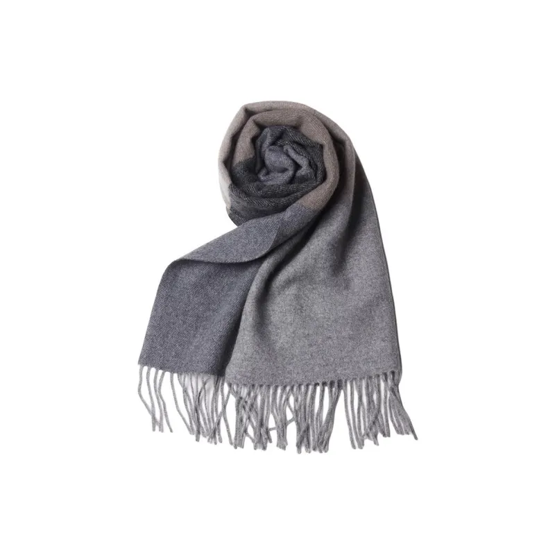 H YXIANG Cashmere Knit Scarves Women's-4