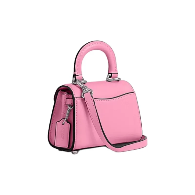 COACH Sammy Cow Leather Shoulder Bag, Crossbody Bag, Handbag Mini Women's Bright Pink-1
