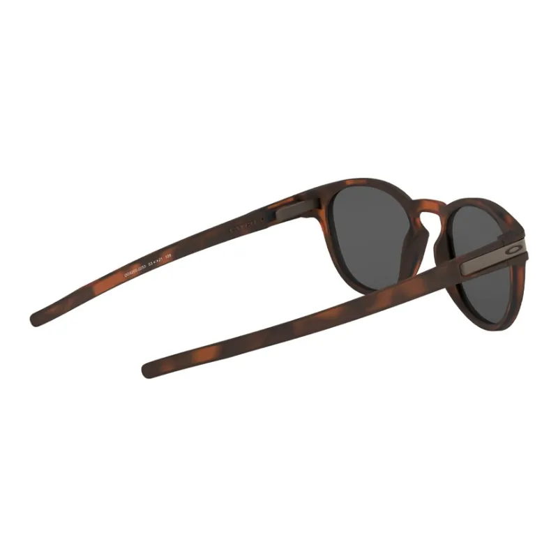 Oakley Acetate Plastic Irregular Shape Sunglasses Men's Brown-4