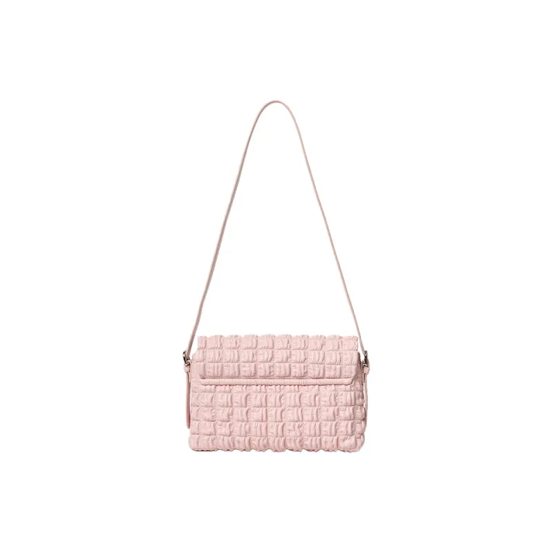 OMI Synthetic Leather Underarm Crossbody Bag, Shoulder Bag Regular Women's Black/Pink/Misty Blue/Milk White-7