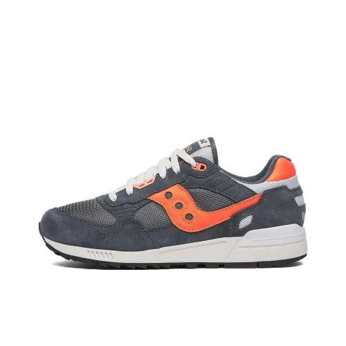 Saucony Shadow 5000 Anti-Slip Wear-Resistant Low-Top Running Shoes Unisex Gray Orange