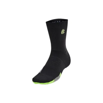 Under Armour Curry Collection Playmaker Mid Calf Socks Unisex 1 Pack Black