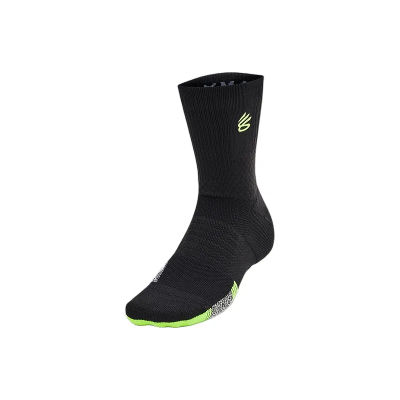 Under Armour Curry Collection Playmaker Mid Calf Socks Unisex 1 Pack Black-0
