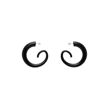 Gimaguas Polyethylene Earrings Women's Black
