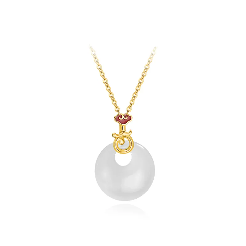 Chongqing Gold Store Chalcedony Necklaces Women's-0