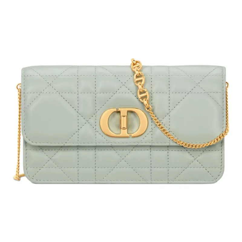 DIOR Sheepskin Shoulder Bag Women's Bright Green-1