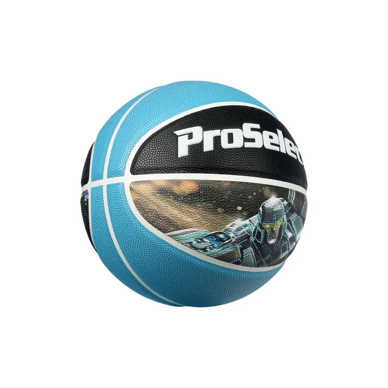 ProSelect x Transformers PU Basketball Blue Black Size 5 Ball Training Kids'-2