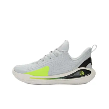 Under Armour Curry 12 Anti Slip Wear Resistant Low Top Children's Basketball Shoes Gray Teenagers