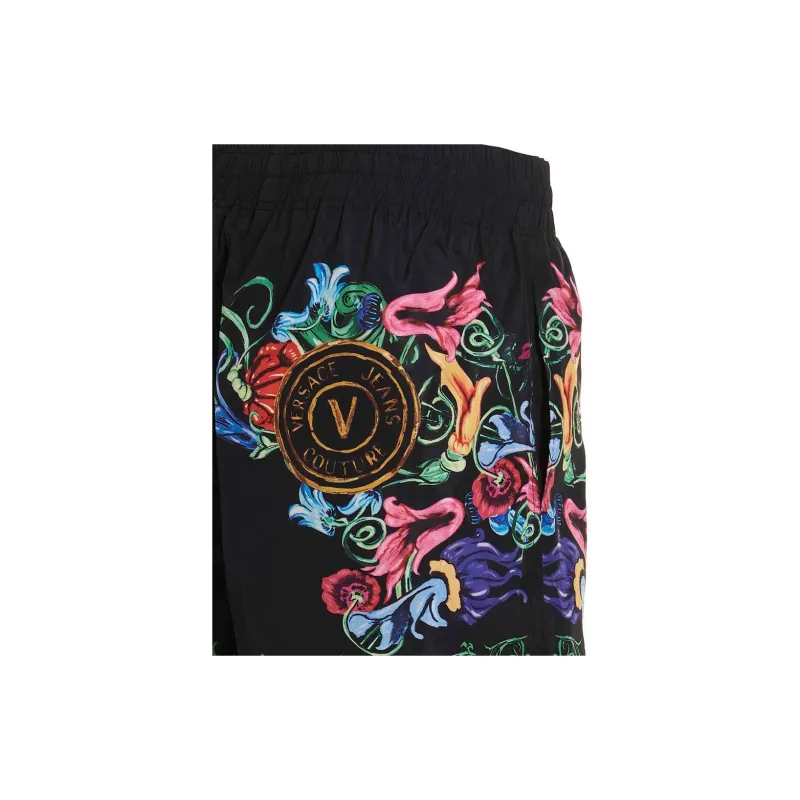 VERSACE JEANS COUTURE Floral Printed Drawstring Shorts-6