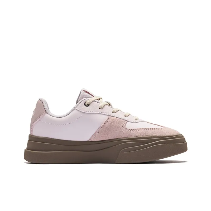 Erke Colorful 2.0 Wear Resistant Slip Resistant Low Top Skateboard Shoes Women's Dawn Pink Dusty Pink-1