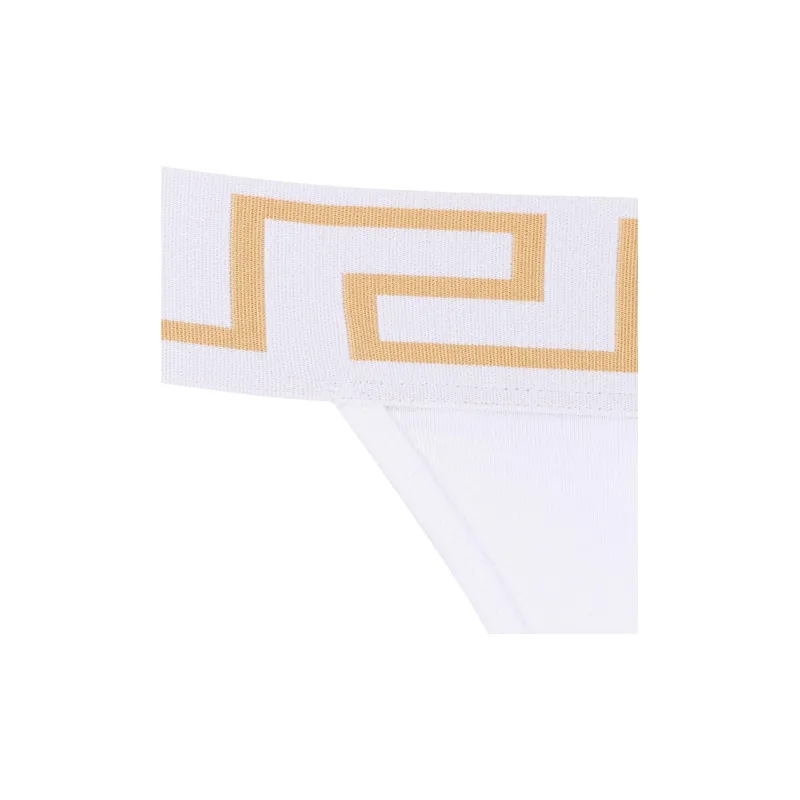 VERSACE Greca Border Thong 'Optical White'-2