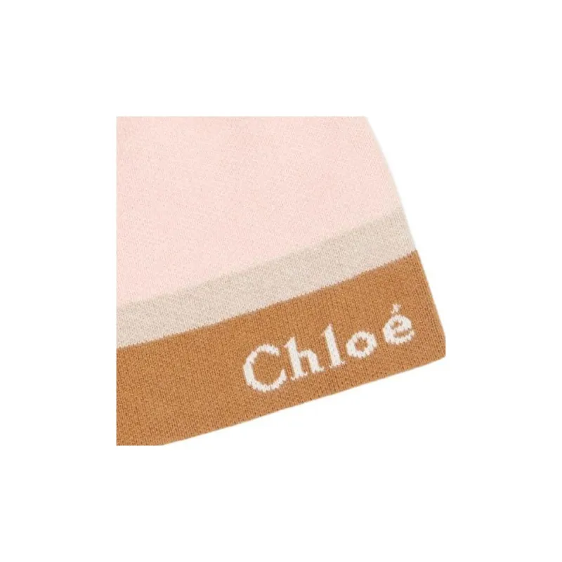 Chloe Cotton Beanies Kids' Washable Pink-2