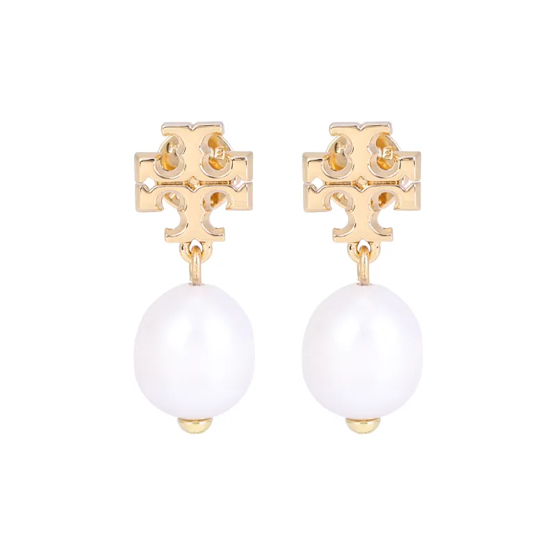 TORY BURCH Kira Logo Charm Drop Earrings-0