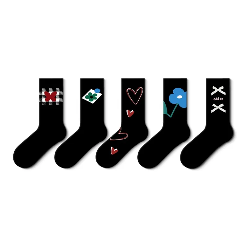 JKN Mid Calf Socks Women's 5 Pack-3