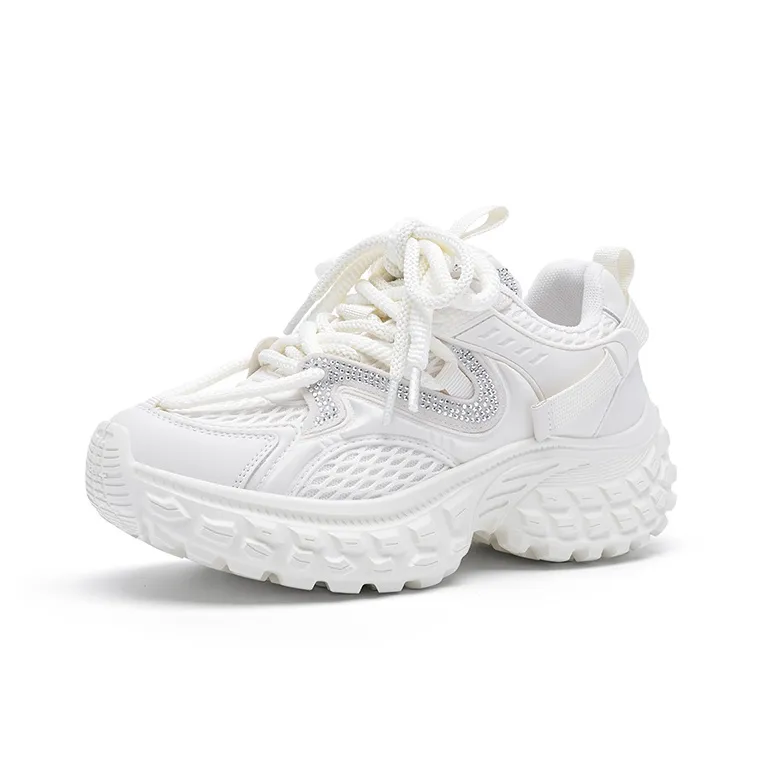 BASIC HOUSE Hundred Houses Good Future Xingji Collection Dreamy Time-Space Low-Top Chunky Sneakers Women's Beige-0