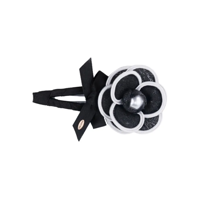 BABYBEI Pearl Fabric Hair Clips Women's-0