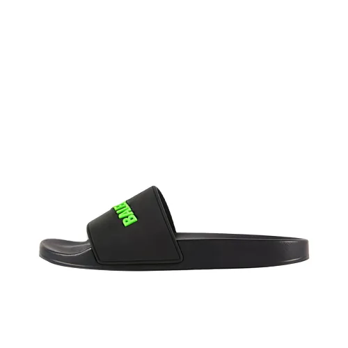 Balenciaga Pool Slide Black Fluo Green Women's